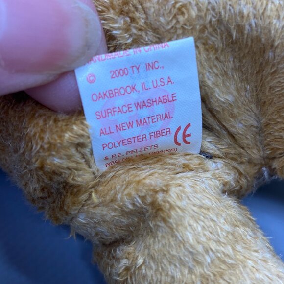 Ty Beanie Babies 2000 Cashew The Bear - Picture 5 of 8